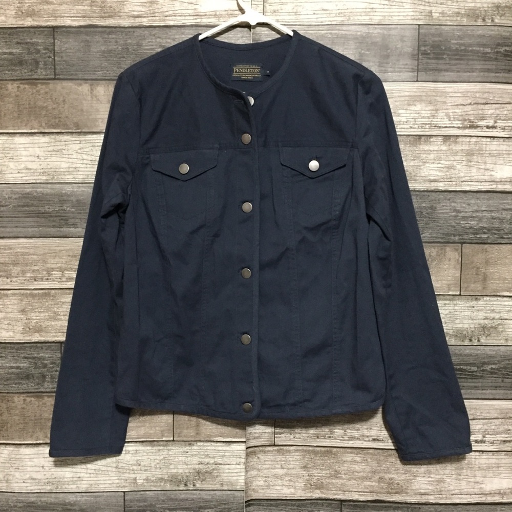 Pendleton Cotton Blend Button Front Jacket Women’… - image 5